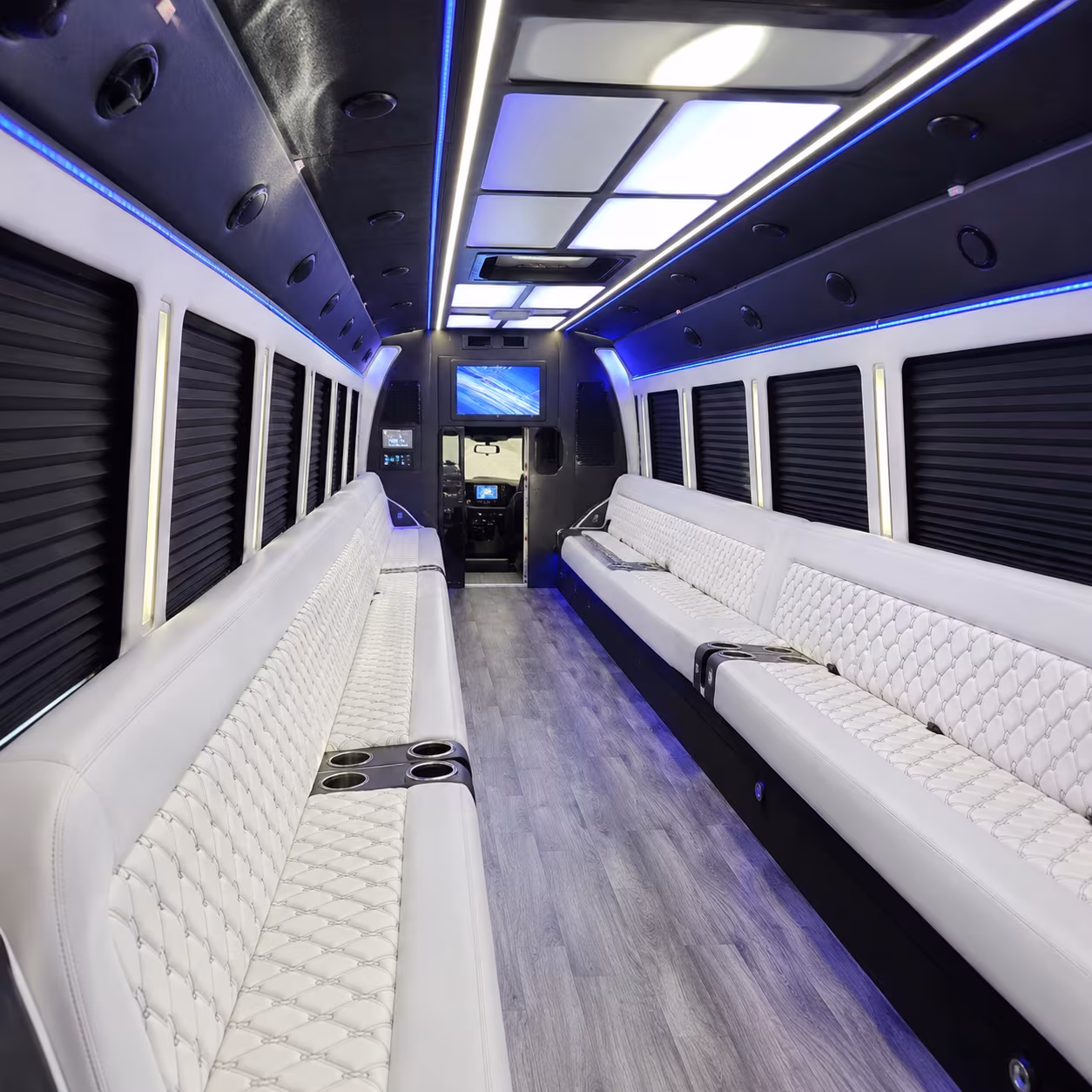 beverly party bus rentals inside