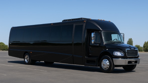 Exterior of Charter Bus Company Lowell's 30 Passenger Minibus in Lowell