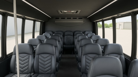 beverly 15 passenger minibus inside