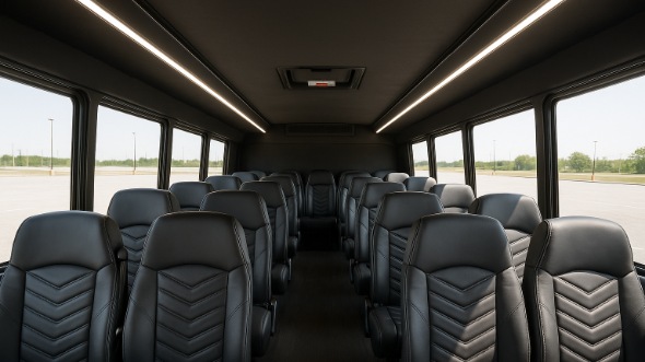 beverly 25 passenger minibus inside