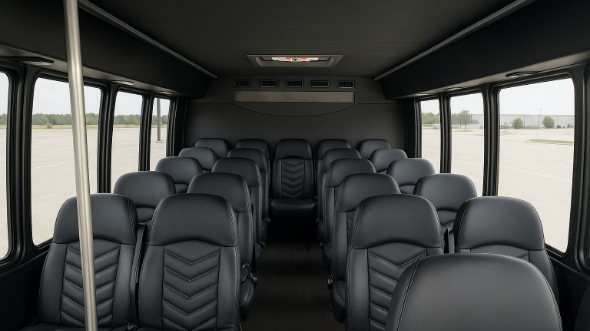 beverly 35 passenger minibus inside