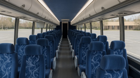 beverly 55 passenger charter bus inside