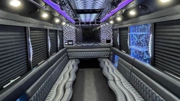 beverly party bus rental inside