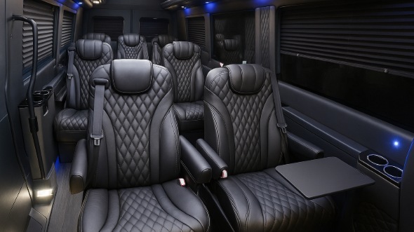 beverly sprinter van with driver inside